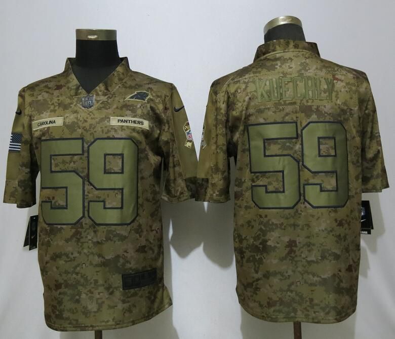 Men Carolina Panthers #59 Kuechly Nike Camo Salute to Service Limited NFL Jerseys->houston texans->NFL Jersey